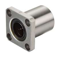 High precision and high stability Steel Retainer 16mm Square Flange Linear Bearing